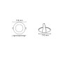 Spot LED encastrable extra plat rond 6W - Découpe Ø 110 mm