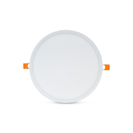 Spot LED extra-plat encastrable rond - Diamètre de coupe réglable : Ø 50 à 205 mm - 20W
