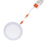 Spot LED extra-plat Downlight rond 8W - Diamètre de coupe ajustable : Ø 50-90mm
