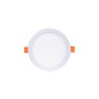 Spot LED extra-plat Downlight rond 8W - Diamètre de coupe ajustable : Ø 50-90mm