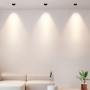 Spot LED encastrable rond COB - 12W - Orientable - Faible UGR - IP54 - Blanc chaud 2700K