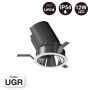 Spot LED encastrable rond COB - 12W - Orientable - Faible UGR - IP54 - Blanc chaud 2700K