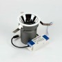 Spot LED encastrable rond COB - 12W - Orientable - Faible UGR - IP54 - Blanc chaud 2700K