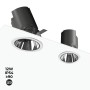 Spot LED encastrable rond COB - 12W - Orientable - Faible UGR - IP54 - Blanc chaud 2700K