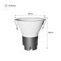 Spot LED encastrable rond 11W "KOPPA" - Optique 15º - Coupe Ø 100mm - Faible UGR