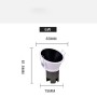 Spot LED encastrable rond 6W 15º "Koppa" incliné