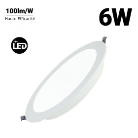 Spot LED encastrable rond - 6W - Découpe Ø95mm