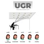Mini spot LED encastrable rond 2W faible UGR