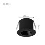 Mini spot LED encastrable rond 2W faible UGR