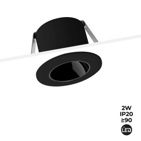 Mini spot LED encastrable rond 2W faible UGR