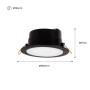Spot LED encastrable rond étanche CCT réglable sur 3 températures différentes de 3000-6500ºK - Fumagalli 10W