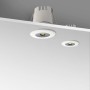 Mini spot LED encastrable rond 3W faible UGR 40x32,1mm - Blanc chaud 2700K