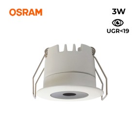 Mini spot LED encastrable rond 3W faible UGR 40x32,1mm - Blanc chaud 2700K