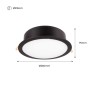 Spot LED encastrable rond étanche CCT réglable sur 3 températures différentes de 2700-6500ºK Fumagalli - "Teresa 260" 18W IP55