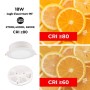 Spot LED encastrable rond étanche CCT réglable sur 3 températures différentes de 2700-6500ºK Fumagalli - "Teresa 260" 18W IP55