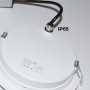 Spot LED encastrable rond étanche - IP65 - 15W - Coupe Ø 145-160mm