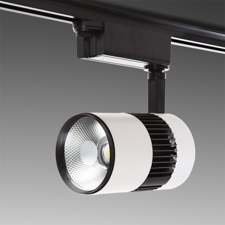 Luminaire sur Rail LED 20W 2 000Lm CRI85 6000ºK "Annabelle" Monophasé 40 000H [PL-218050-CW-W]