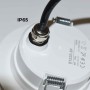 Spot LED encastrable rond étanche - IP65 - 8W - Coupe Ø 80-95mm