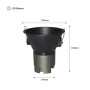 Spot LED encastrable rond 10W "KOPPA" - Optique 24º - Coupe Ø 100mm - Faible UGR