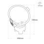 Spot LED encastrable rond 6W 24º "Koppa" incliné