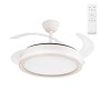 Ventilateur de plafond LED 59W 5900LM CCT DC Ultra silencieux avec télécommande Fonction été-hiver