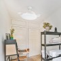 Ventilateur de Plafond LED 59W 6980LM CCT DC Ultra Silencieux avec Télécommande et Lames Rétractables Été/Hiver