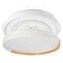 Ventilateur de Plafond LED Blanc/Hêtre 72W 7200LM CCT DC Ultra Silencieux avec Télécommande et Lames Rétractables Été-Hiver