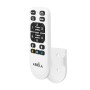 Ventilateur de Plafond LED Blanc/Hêtre 72W 7200LM CCT DC Ultra Silencieux avec Télécommande et Lames Rétractables Été-Hiver