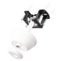 Ventilateur de Plafond LED Blanc/Hêtre 72W 7200LM CCT DC Ultra Silencieux avec Télécommande et Lames Rétractables Été-Hiver