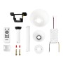 Ventilateur Bayomo 59 W 6980 lm blanc à 4 pales pliables, 34,5/42 x 50/Ø107, 3 couleurs. Télécommande + Variateur