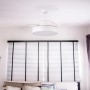 Ventilateur de Plafond 36W 1800Lm Éclairage LED CCT Variable Télécommande 50 000H - Blanc [HO-LEDFAN-30-W]