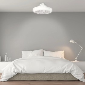 Ventilateur de Plafond 36W 1800Lm Éclairage LED CCT Variable Télécommande 50 000H - Blanc [HO-LEDFAN-13-W]