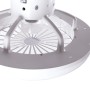 Ventilateur de Plafond 36W 1800Lm Éclairage LED CCT Variable Télécommande 50 000H - Blanc [HO-LEDFAN-13-W]