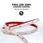 Ruban LED 220V 20m IP67 – 300W - 12mm étanche sans transformateur