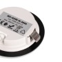 Spot LED encastré rond sous meuble 2W 220V AC - IP44 - Noir