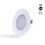 Spot LED encastré rond sous meuble 2W 220V AC - IP44 - Blanc
