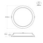Spot Downlight LED PRO 24W - CCT réglable sur 3 températures différentes de 3000-6000ºK - 153lm/W - IP54 - UGR19 - Coupe ø205mm