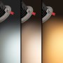 Spot LED encastrable COB CCT réglable sur 3 températures de 3000-6000ºK - 42W - IRC90 - Puce Bridgelux - Driver Lifud - IP20