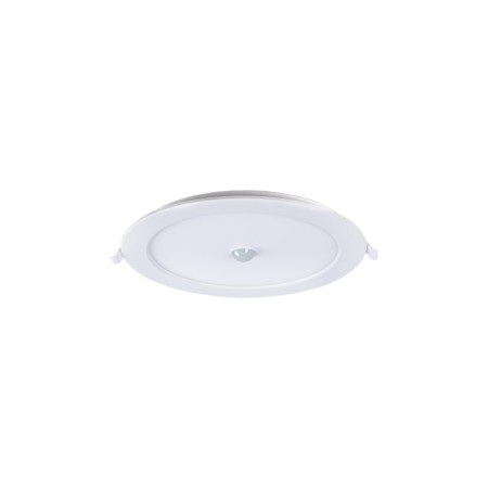 Spot LED encastrable CCT réglable sur 3 températures différentes de 3000-6000ºK avec capteur PIR 18W - Découpe Ø 200-210mm