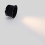 Spot LED encastrable rond 8W - Puce Osram - UGR18 - Coupe Ø 58mm - Noir - Blanc Chaud 2700K