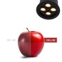 Spot LED encastrable rond 8W - Puce Osram - UGR18 - Coupe Ø 58mm - Noir - Blanc Chaud 2700K