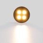 Spot LED encastrable rond 8W - Puce Osram - UGR18 - Coupe Ø 58mm - Noir - Blanc Chaud 2700K