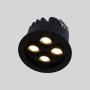 Spot LED encastrable rond 8W - Puce Osram - UGR18 - Coupe Ø 58mm - Noir - Blanc Chaud 2700K