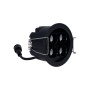 Spot LED encastrable rond 8W - Puce Osram - UGR18 - Coupe Ø 58mm - Noir - Blanc Chaud 2700K