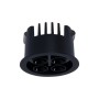 Spot LED encastrable rond 8W - Puce Osram - UGR18 - Coupe Ø 58mm - Noir - Blanc Chaud 2700K