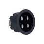 Spot LED encastrable rond 8W - Puce Osram - UGR18 - Coupe Ø 58mm - Noir - Blanc Chaud 2700K