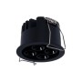 Spot LED encastrable rond 8W - Puce Osram - UGR18 - Coupe Ø 58mm - Noir - Blanc Chaud 2700K