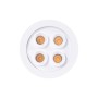 Spot LED encastrable rond 8W - Puce Osram - UGR18 - Coupe Ø 58mm - Blanc - Blanc Chaud 2700K