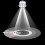 Spot LED encastrable rond 8W - Puce Osram - UGR18 - Coupe Ø 58mm - Blanc - Blanc Chaud 2700K