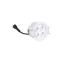 Spot LED encastrable rond 8W - Puce Osram - UGR18 - Coupe Ø 58mm - Blanc - Blanc Chaud 2700K